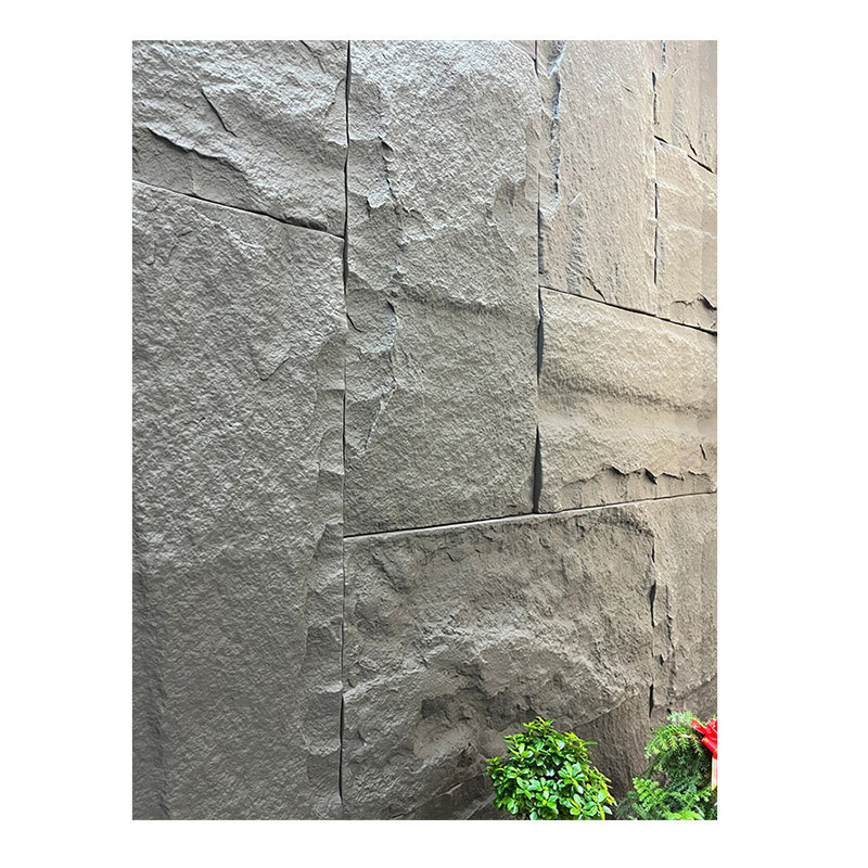 Pu Faux Stone Polyurethane Artificial Stone Panels Exterior Brick Pu Stone Wall Panel Background Decoration