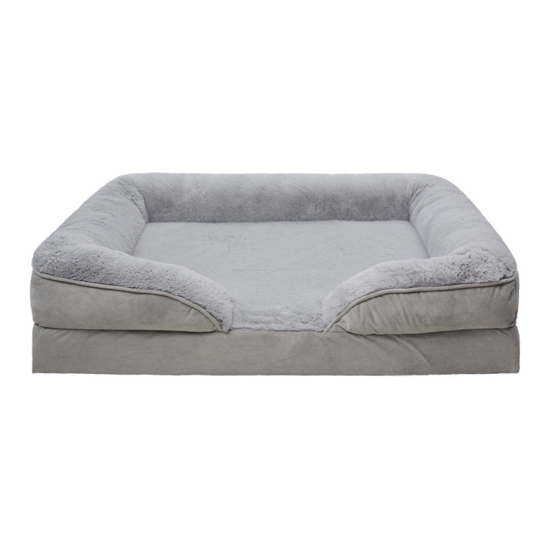 Large Dog Bed pet cushion Washable Orthopedic Egg Foam Puppy Reversible  Pet Bed For Sale