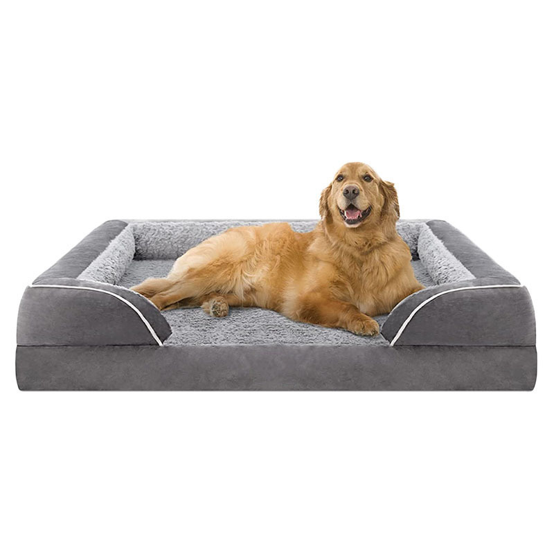 Large Dog Bed pet cushion Washable Orthopedic Egg Foam Puppy Reversible  Pet Bed For Sale