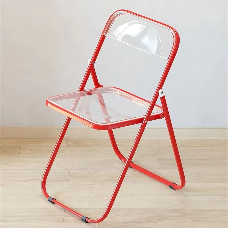 Wholesale Low Price Acrylic Plastic Clear Folding Chair for Home Furniture Use