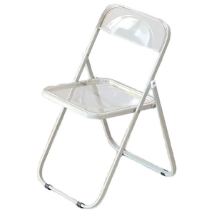 Wholesale Low Price Acrylic Plastic Clear Folding Chair for Home Furniture Use