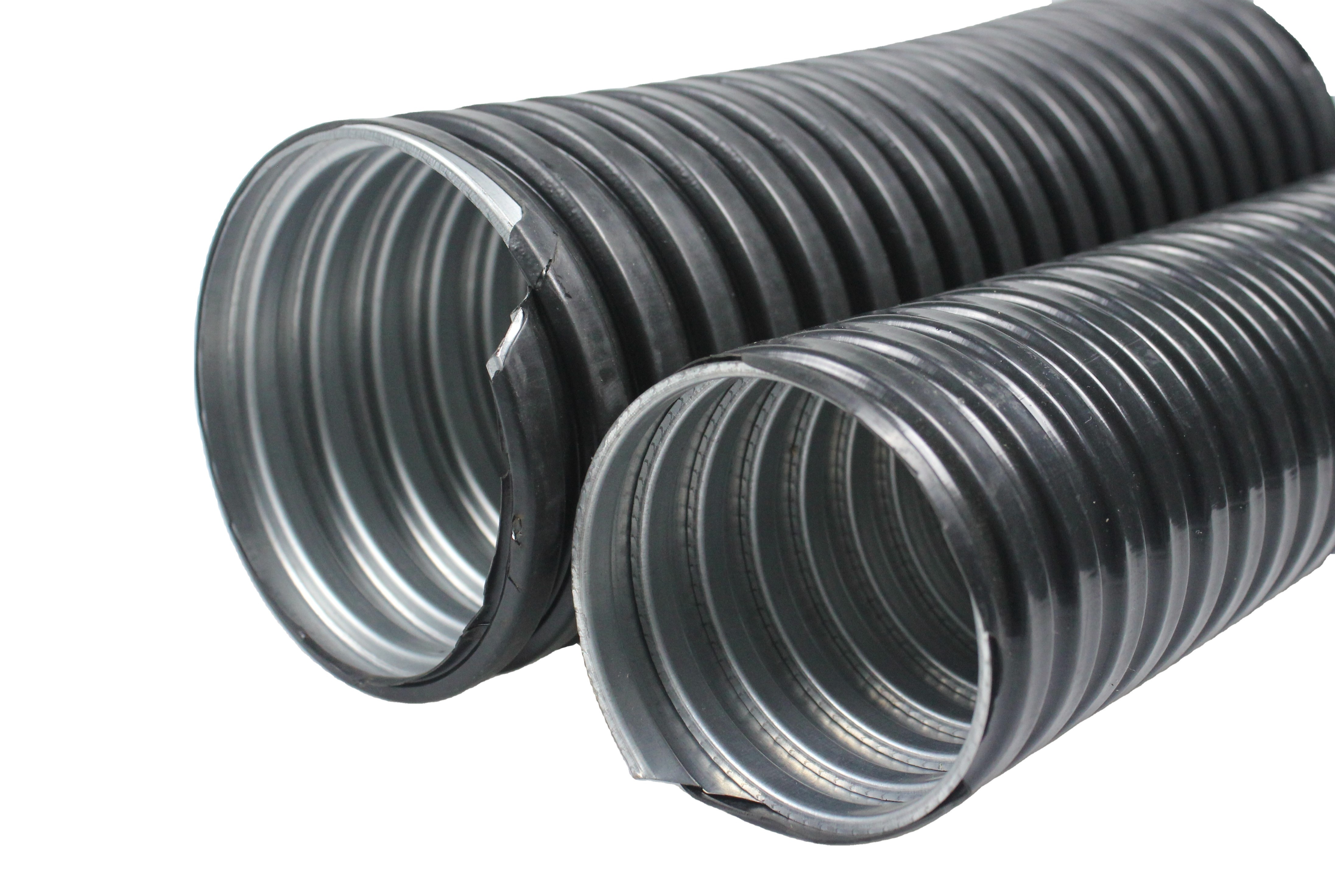 PVC coated liquid tight Flexible Metal Conduit 32mm Corrugated Tubing Steel Conduit Flexible Cover 2 Meter