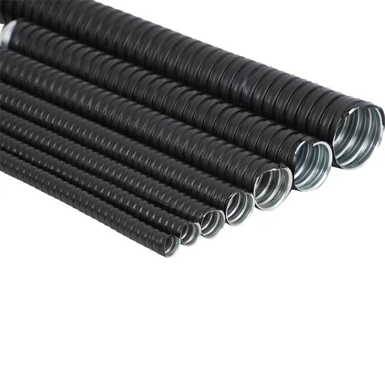 3/16'' to 6'' inch Liquid Tight water proof flame retardant PVC Cover metallic Flexible corrugated Metal Conduit tubing hose