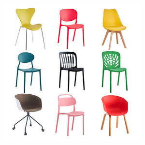 European Modern Cheap Price Coffee Shop Furniture Outdoor Dine Chair Stacking PP Plastic Dining Chair