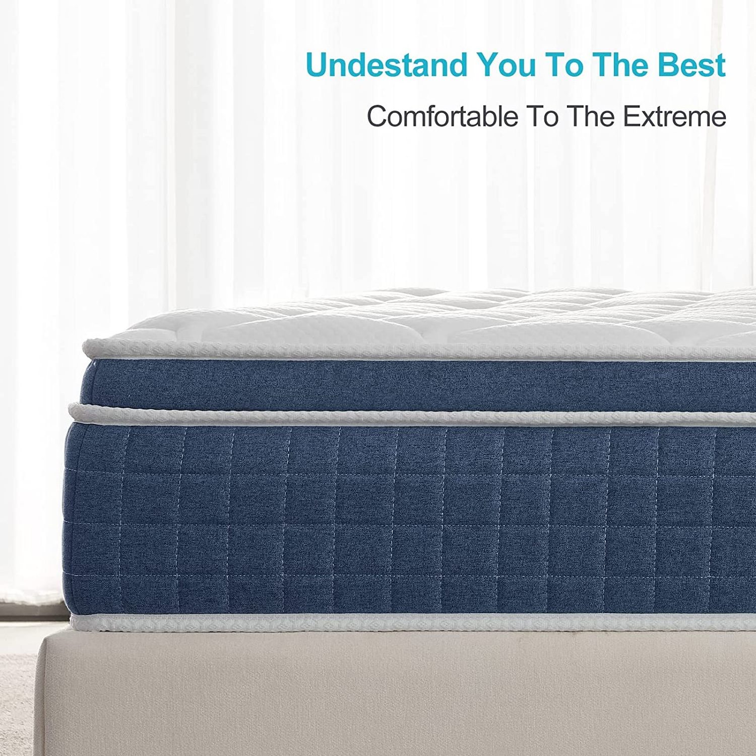 12 inch memory foam and 5-zone pocket spring sleep element mattress with support , medium firm