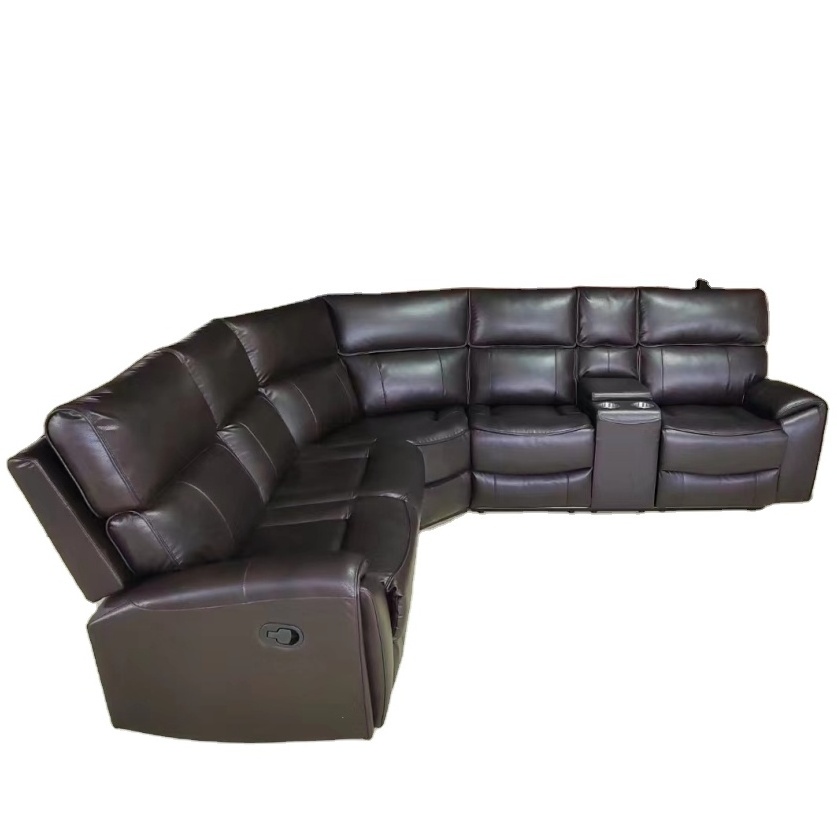 Modern Design Best  PU Leather Recliners Home Theatre Lounge Single Seat 7 Seater Living Room Furniture Recliner Sofa