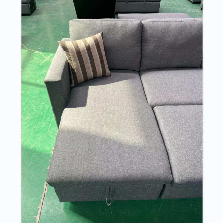 Wholesale Price Modern Sectional Couch Sofa Set Pull Out Sofa Bed Multi-Functions Office Home Furniture Fabric  L Shape  Sofa