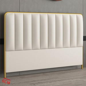 Modern King Queen Double Small Single Size European Upholstery Wood Tufted Soft Button Upholstered Cheap Fabric Bed headboard