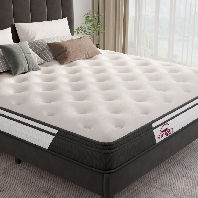 Factory Wholesale Popular Good QualityFull Queen King Size 10 inch Roll Up Memory Foam Spring Mattress