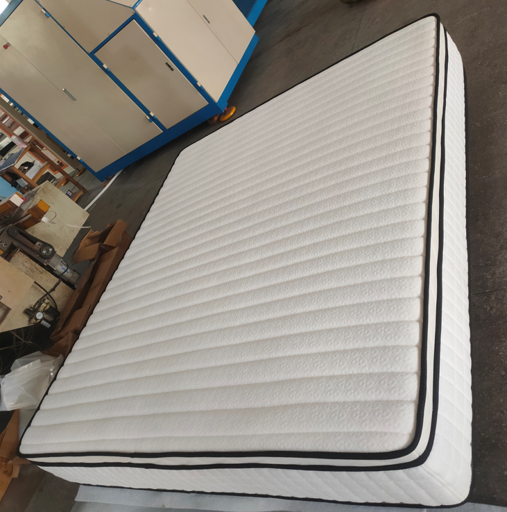 Gold supplier China factory wholesale Handmade tartan pocket spring hybrid latex foam mattress