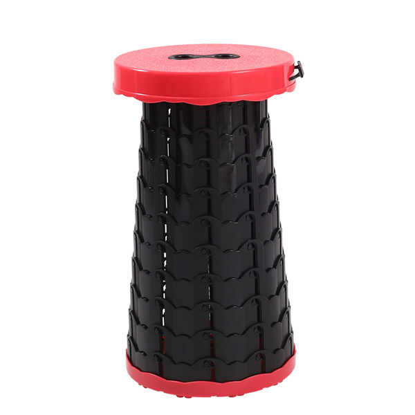 Easy Telescopic Round  Plastic Camping Gardening portable telescopic folding outdoor retractable stool