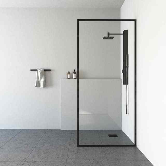 Stainless Steel Tempered Clear Glass Hotel Bathroom Sliding Shower Hardware Door