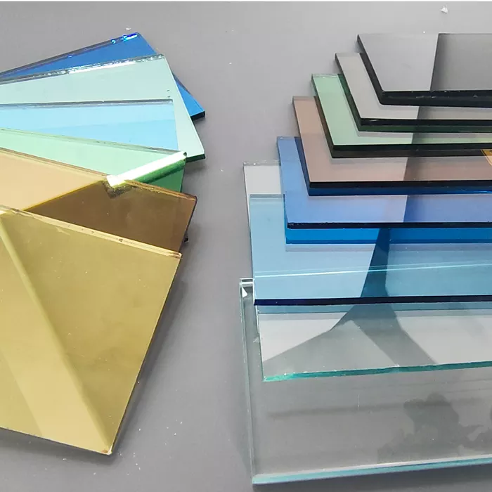 Wholesale 4mm 5mm 6mm 8mm color bronze grey blue green tinted float glass building tempered glass panel price