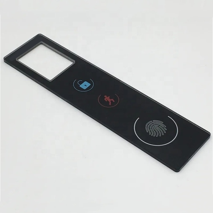 Custom Elevator Control System Button Window Switch Glass Panel Custom Made Black Silk Screen Smart Touch Sensing Tempered Glass