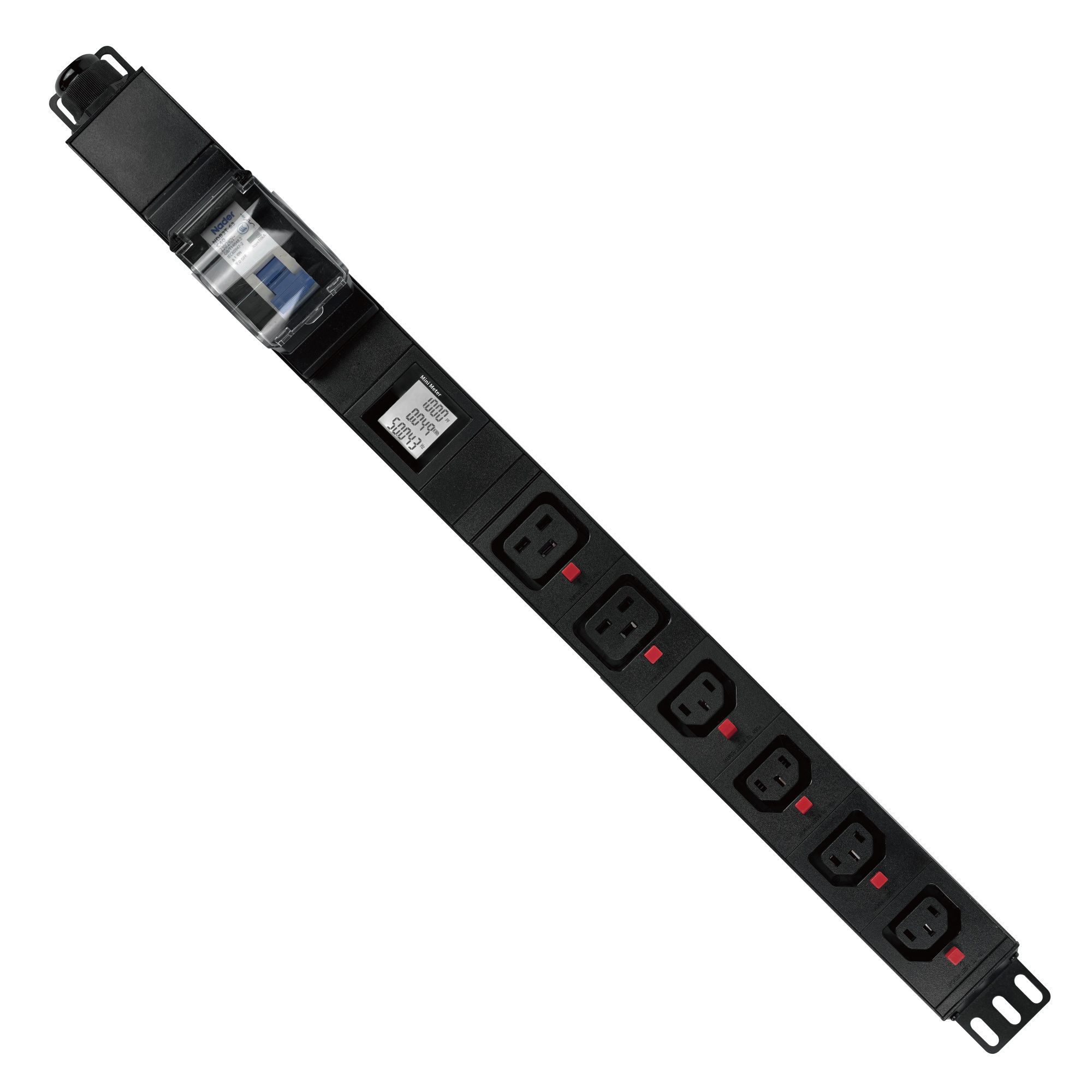 OIT AC Power Monitoring 60A PDU C19 4C13 LOCK L6 30P Meter 30A Power Distribution Unit  American Standard Plug