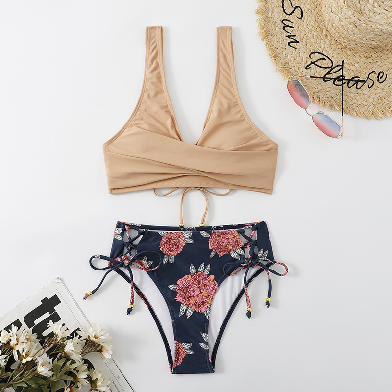 Swimwear Suit Printed Swimwear Bikini Set Best Selling 2022 New Style Women Sexy Adults Tank Top Girl Bikini Support 3xl Bikini