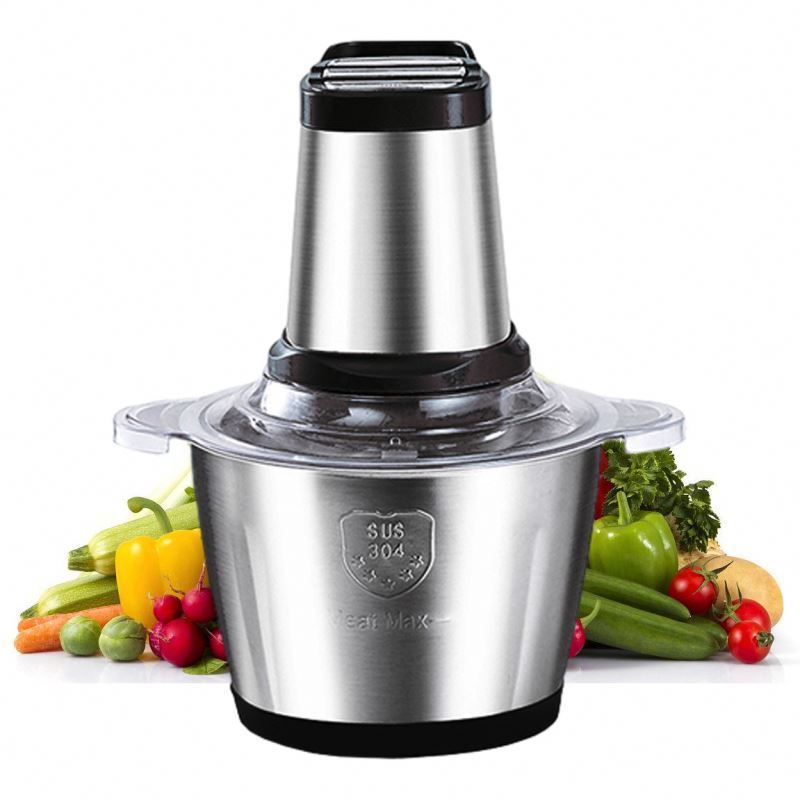 chopper food mincer, capacity stainless steel 1.2l 300w mixer processor electric meat grinder/