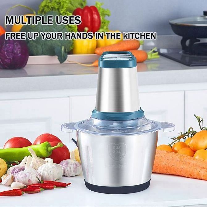 chopper food mincer, capacity stainless steel 1.2l 300w mixer processor electric meat grinder/