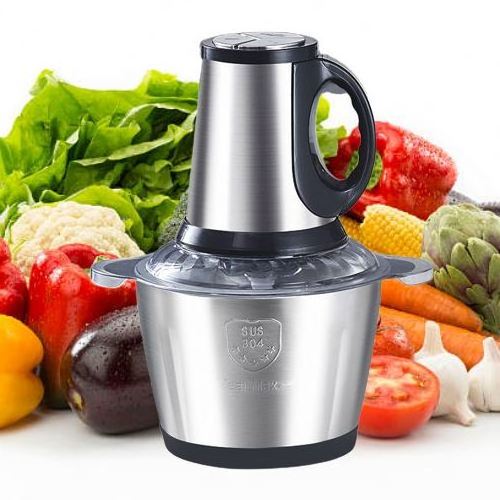 3 in 1, bowl stainless kitchen steel electric multifunctional mixer vegetable blender chopper fruit meat grinder/