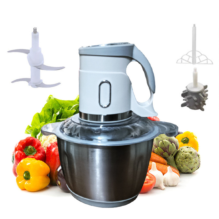 2l 3l  multifunctional stainless steel glass meat chopper food processor electric meat grinders for kitchen