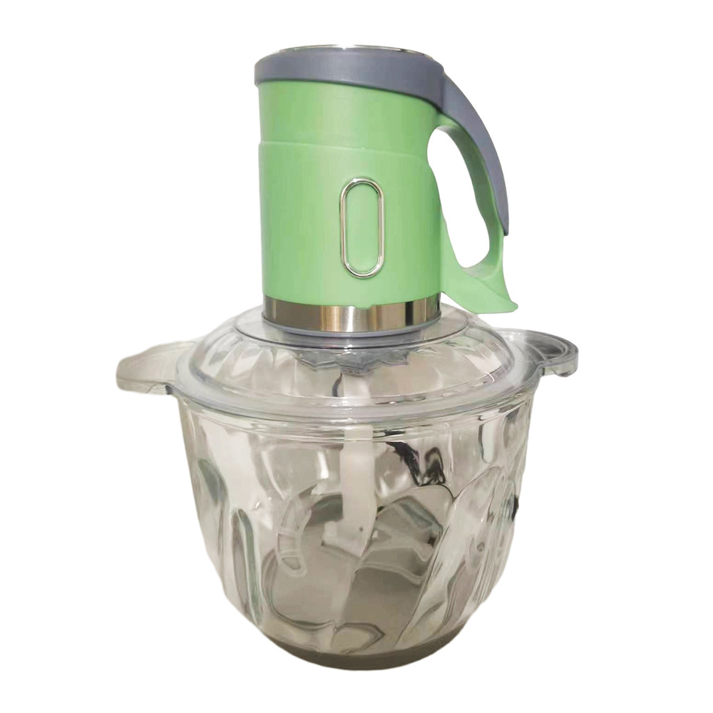 2l 3l  multifunctional stainless steel glass meat chopper food processor electric meat grinders for kitchen