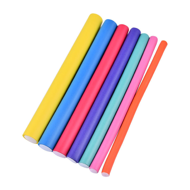 Wholesale professional DIY Styling Hair Curling Rod Fashion best Rubber Foam Hair Roller Flex Rollers Perm Rods