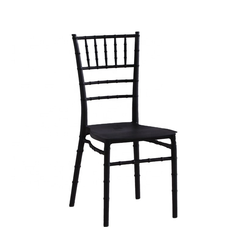 Wholesale cheap good quality PP chiavari chair tiffany bamboo chair plastic blue party rental chair for wedding