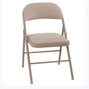 Wholesale black padded metal folding chairs