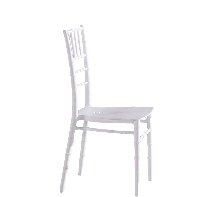 Wholesale cheap good quality PP chiavari chair tiffany bamboo chair plastic blue party rental chair for wedding