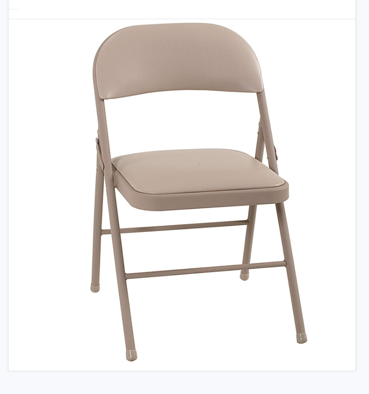 Wholesale black padded metal folding chairs