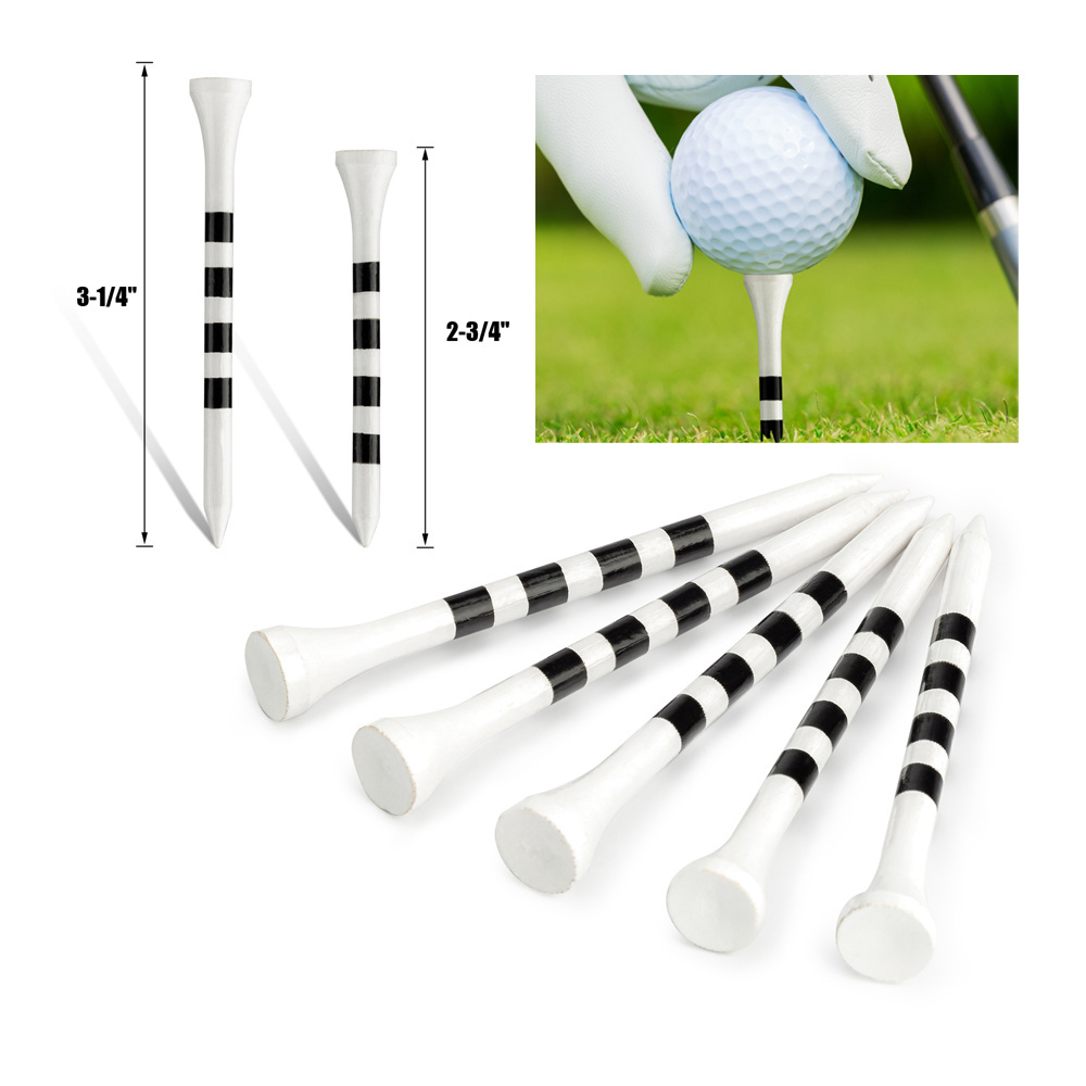 Golf Tee Holder 50PCS Packaging Custom Made Wholesale Plastic Logo 2 3/4  Bambus Golf Tees Wholesale