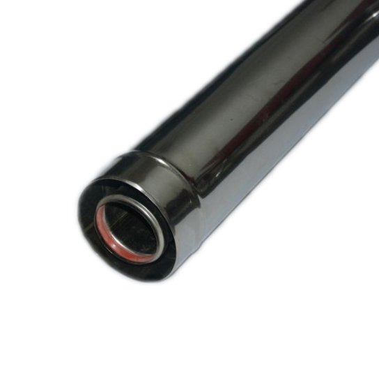 Gas boiler / stove exhaust pipe 60/100 mm stainless steel 304 coaxial chimney 500mm 1000mm length