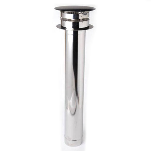 High Quality Stainless Steel Chimney Flue Pipe and Cap for Pizza Oven Vent