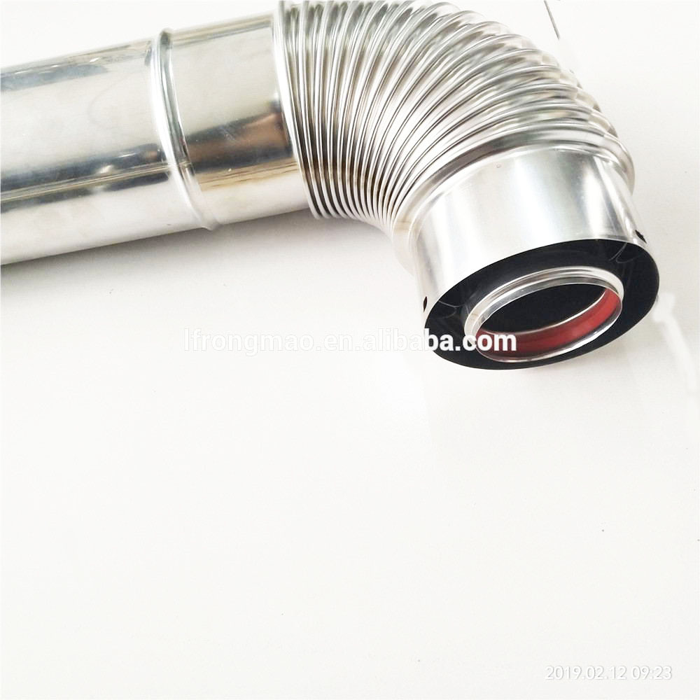 Diameter 60/100 mm stainless steel coaxial flue kit for wall-hung gas boiler/tankless water heater