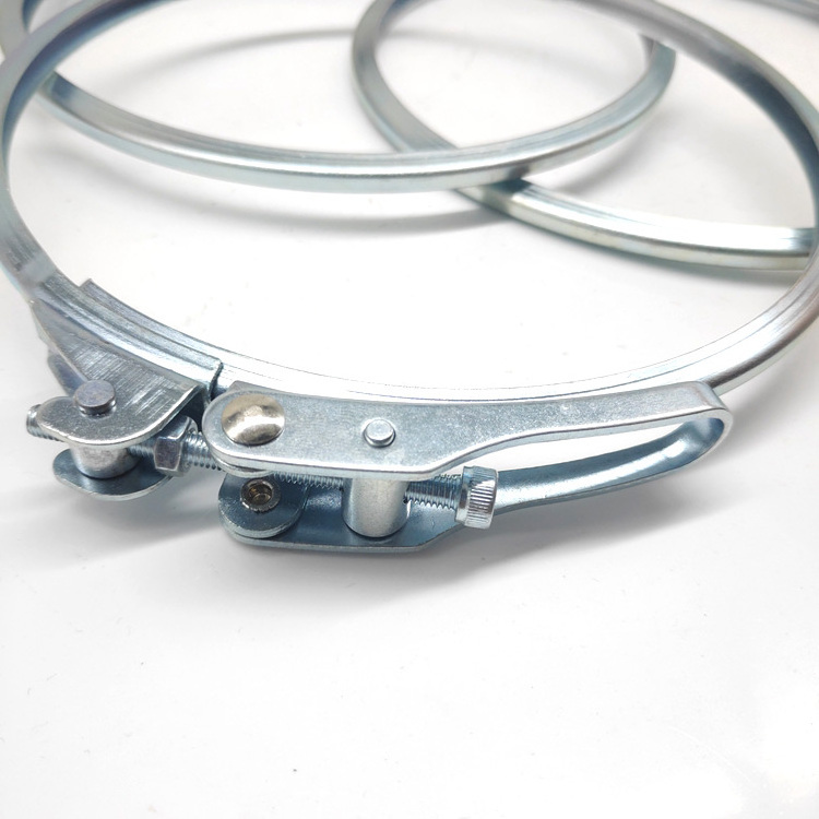 Stainless steel barrel bolted clamp ring lever locking clamps