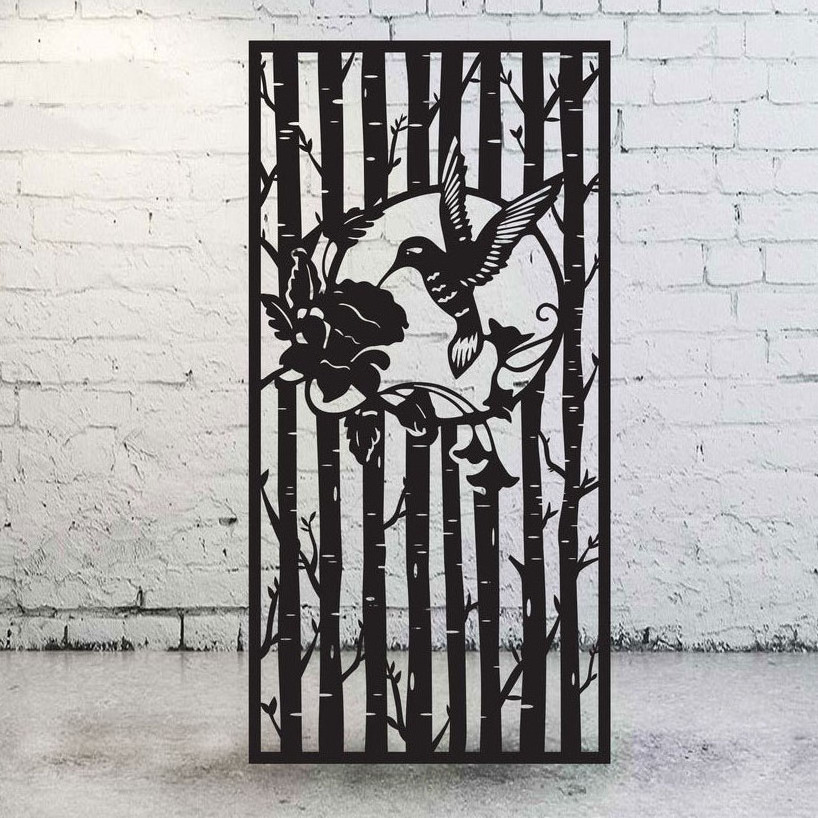 Laser Cut Sheet Metal Decorative Outdoor Gate & Door Screen Customise Panel for Fencing