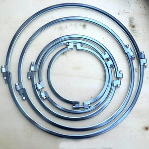 200mm Industrial Galvanised Pipe Clamp Bracket Duct Metal Rings