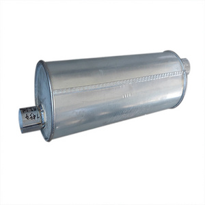 High performance stainless steel and aluminum exhaust muffler and resonator