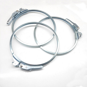 Stainless steel barrel bolted clamp ring lever locking clamps