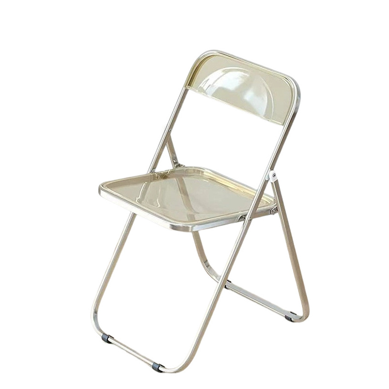 China Manufacture Living Room Chairs Clear Folding Chair Plasticas Cafe Chair