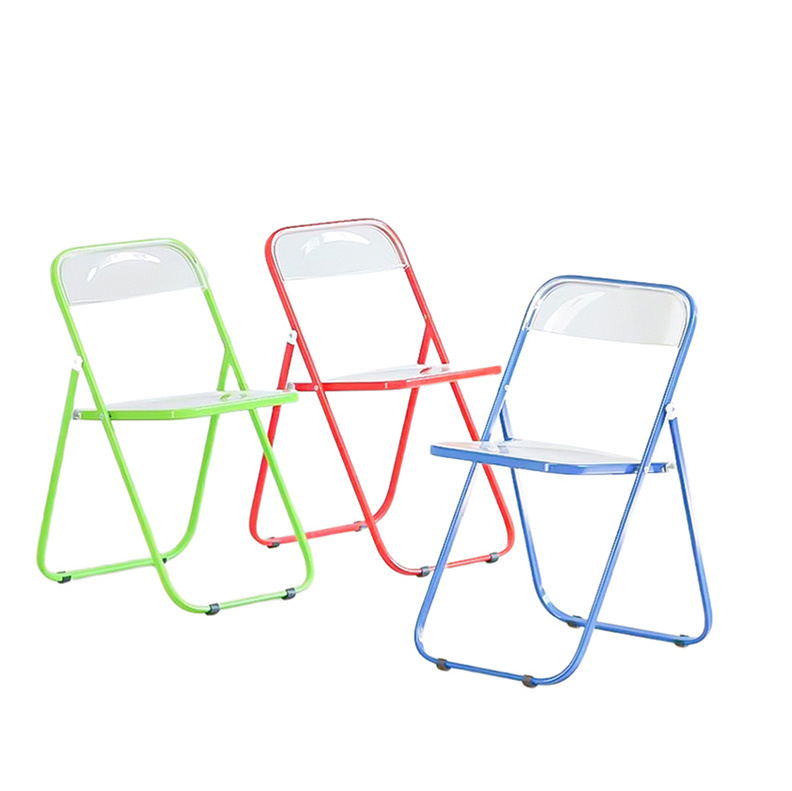 China Manufacture Living Room Chairs Clear Folding Chair Plasticas Cafe Chair