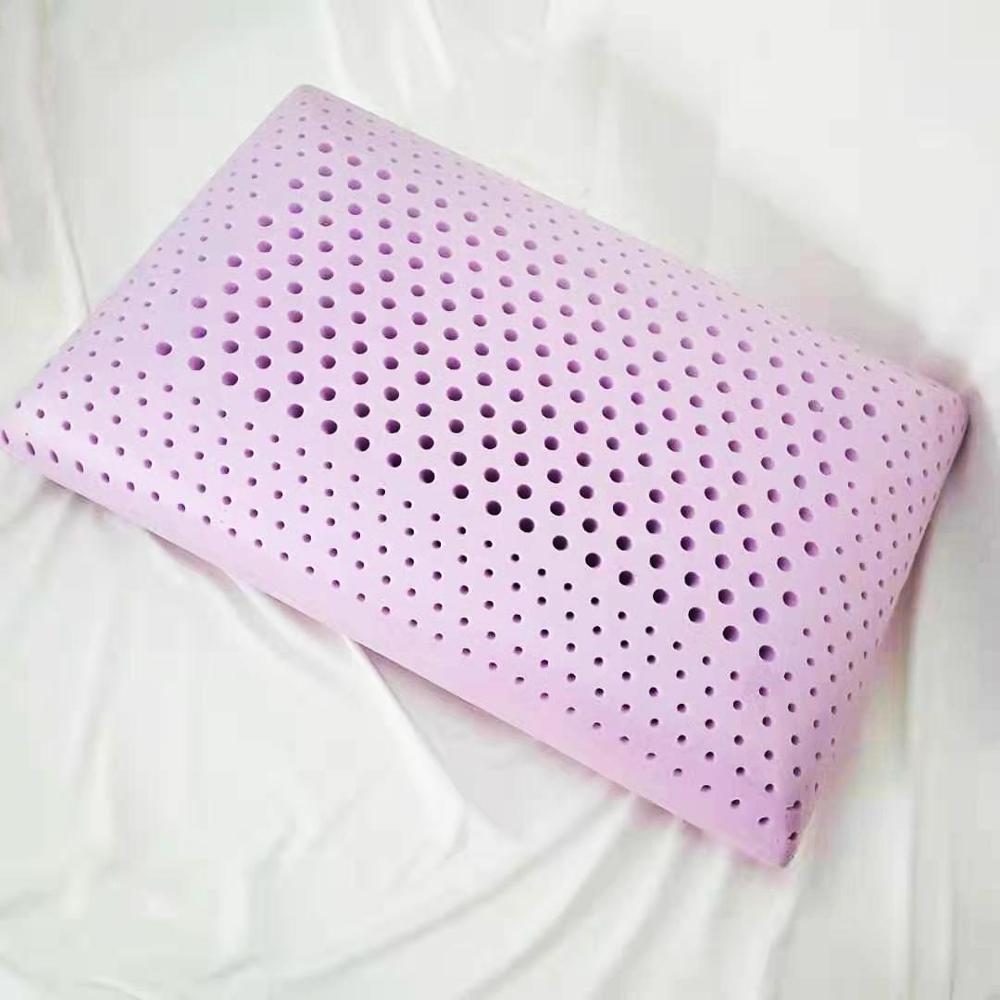 Ventilated Air Flow gel infused visco memory foam pillow with Punch holes