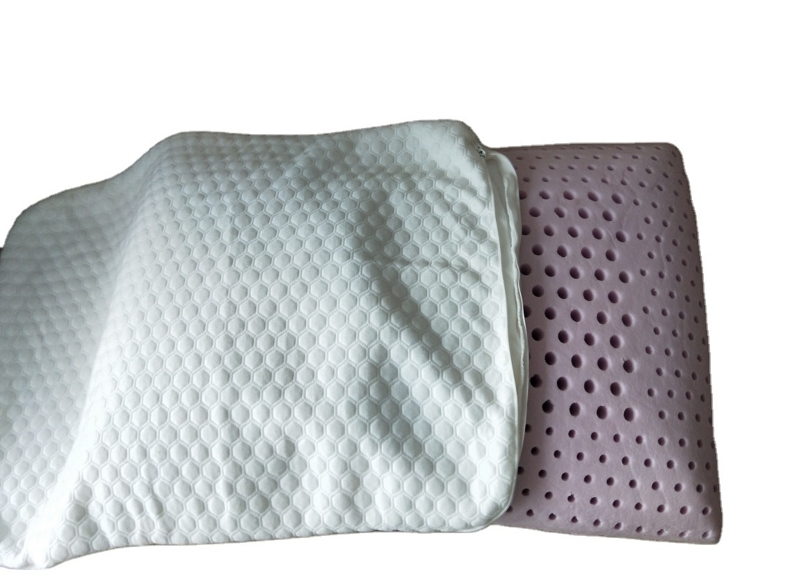 Ventilated Air Flow gel infused visco memory foam pillow with Punch holes