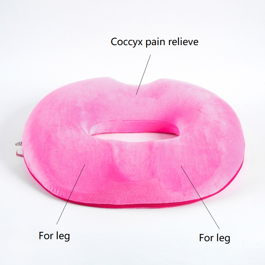 Factory Supply High Density Memory Foam Gel Seat Cushion Orthopedic U Shape Gel Butt Pillow Cooling Chair Seat Cushion