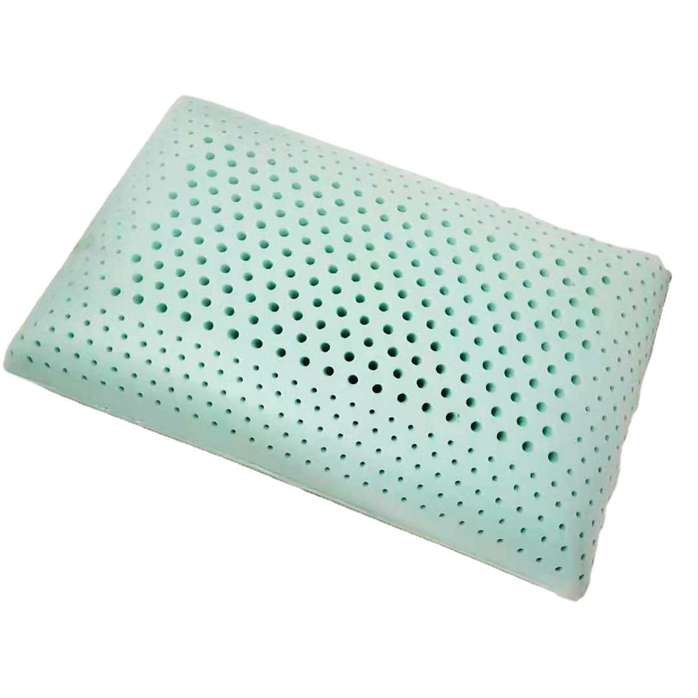 Ventilated Air Flow gel infused visco memory foam pillow with Punch holes