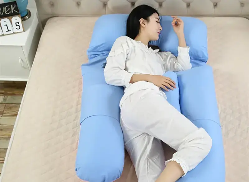 Wholesale Multi-color U Shaped Body Maternity Pregnancy Pillow  for Pregnant Women With Removable Cotton Cover