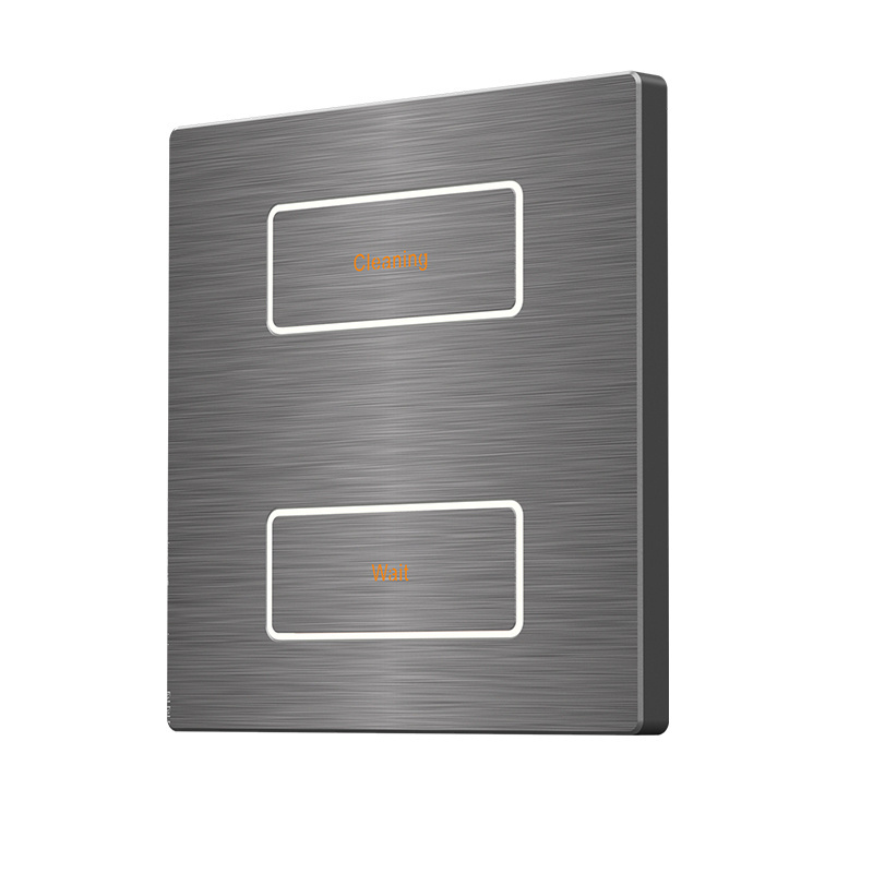 UK Standard Smart Switches KNX Wall Light Metal Panel Smart Home Wall Light Switches With Intelligent Housing System