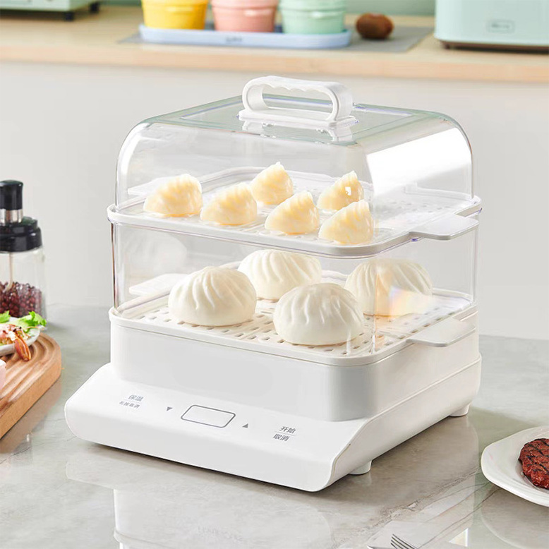 2023 Multi Purpose 1 2 3 Layer Kitchen Digital Smart Warmer Cooker Fish Corn Milk Egg Dim Sum Dumpling Electric Food Steamers