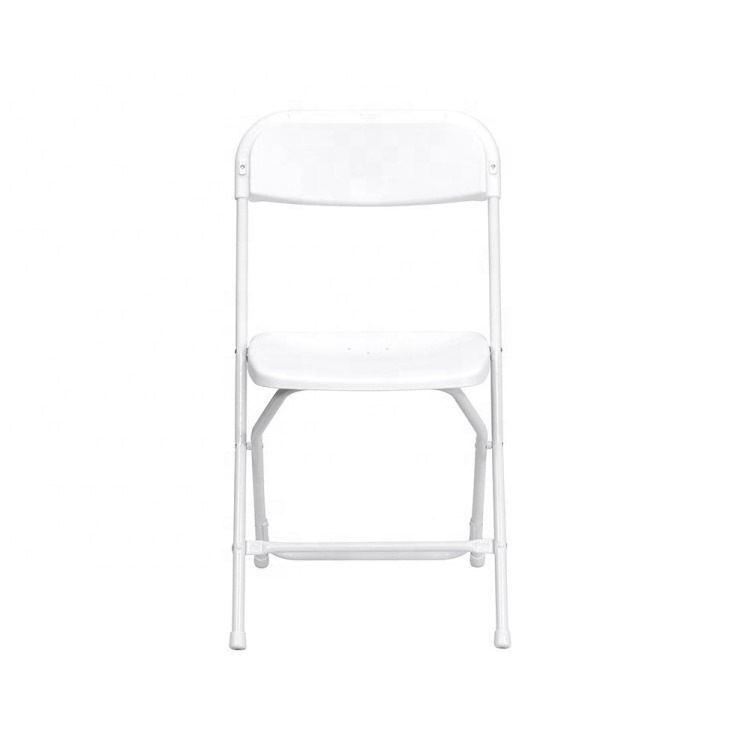 2020 Wholesale Plastic Outdoor White Garden Plastic Portable Folding Chair For Party Wedding Event