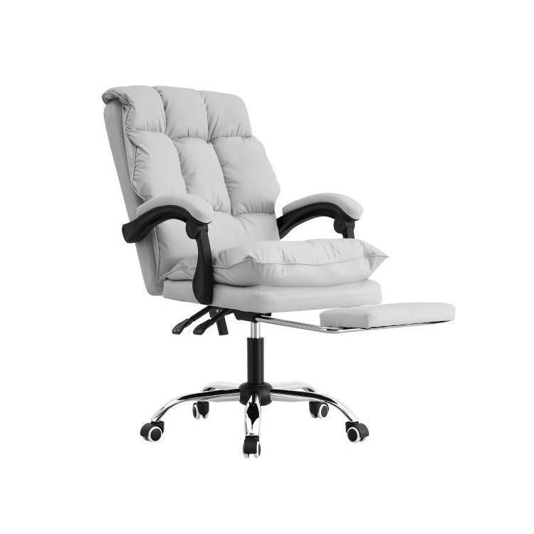 New Arrival Cheap Leather Office Chair Executive Heavy Duty Office Computer Chair With Footrest Factory Price